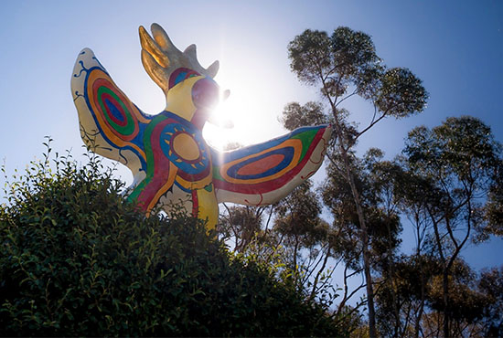 UC San Diego - Sun God sculpture on campus